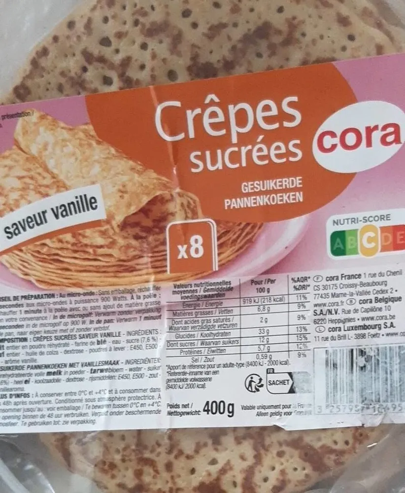 Crêpes sucrées