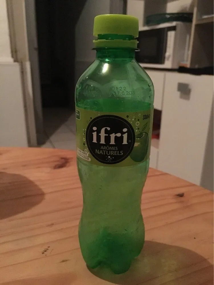 Boisson gazeuse pomme verte