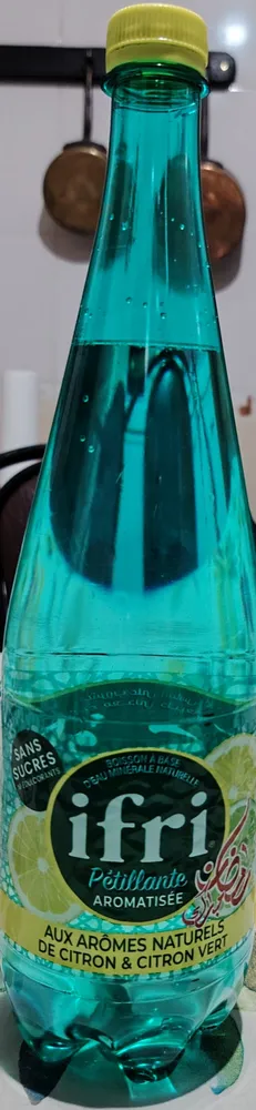 Eau aromatisée naturelle de citron & citron vert