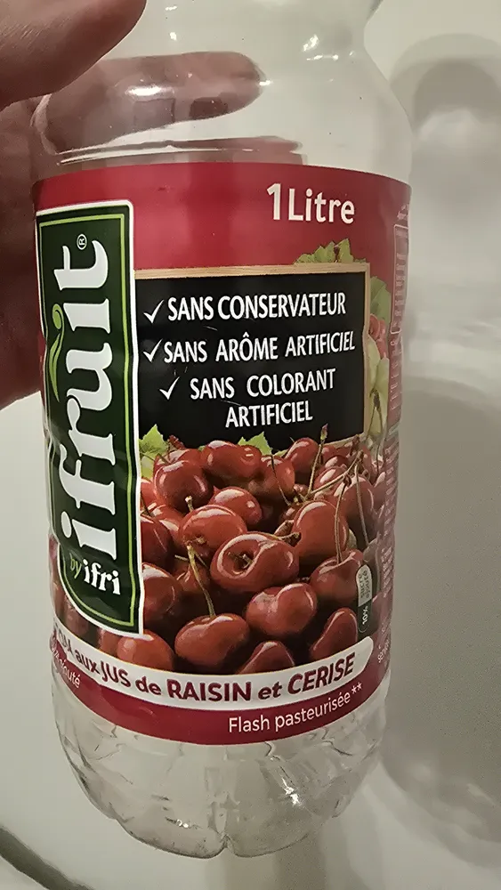 Jus de raisin et cerise