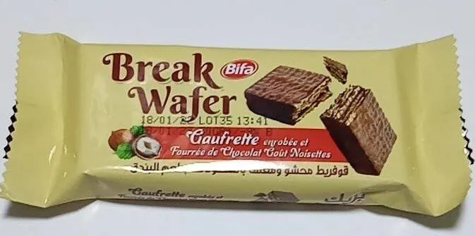 Break Wafer Chocolate Goût Noisettes