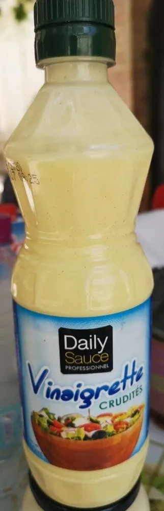 Daily sauce vinaigrette crudité