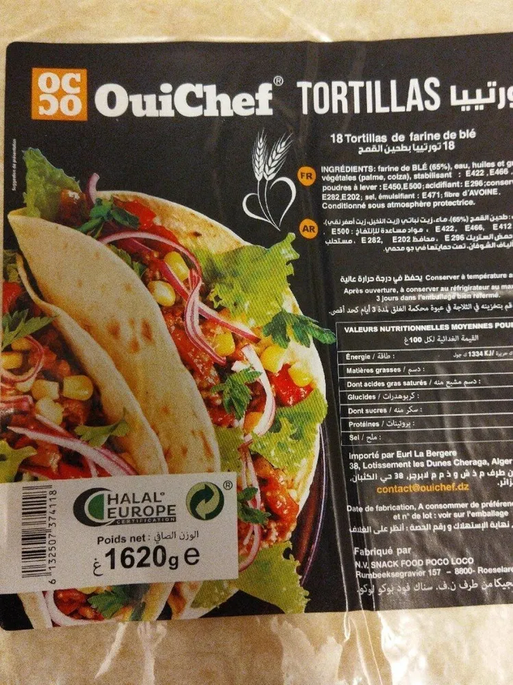 Tortillas ouichef