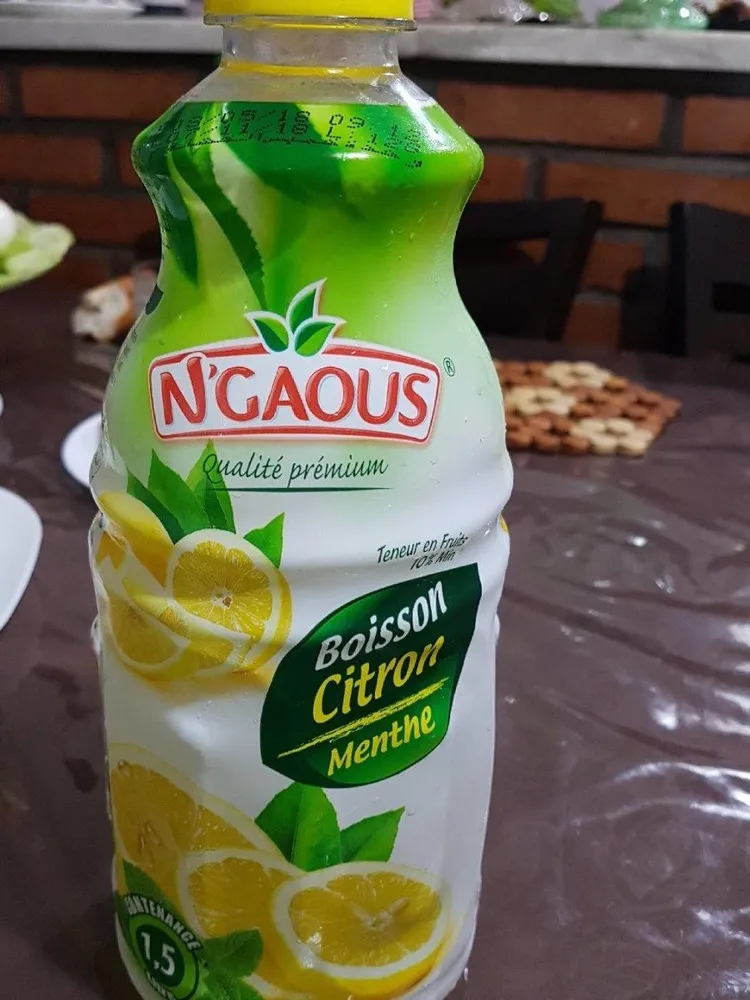 Boisson citron menthe