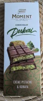 Chocolat Dubai crème pistache & kunafa
