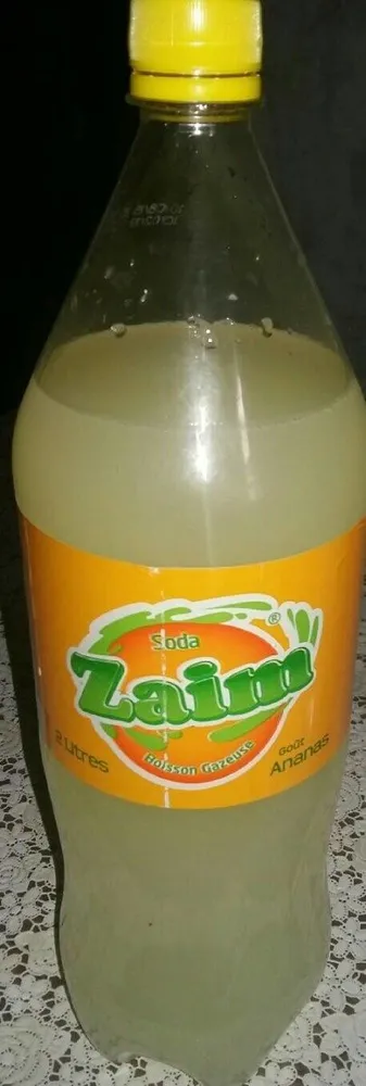 Boisson gazeuse goût ananas