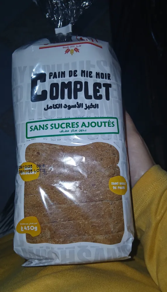 Pain de mie noir complet