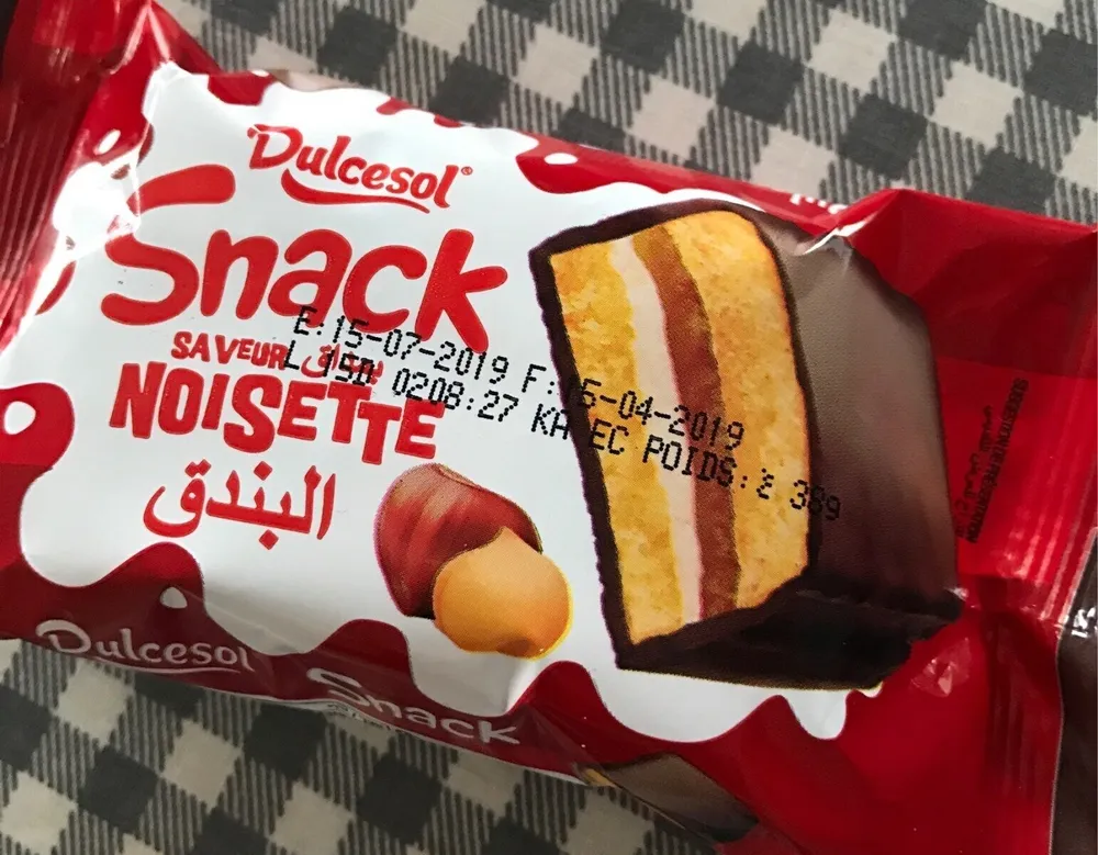 Snack saveur noisette