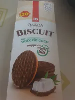 Biscuit aux noix de coco nappé au chocolat au lait