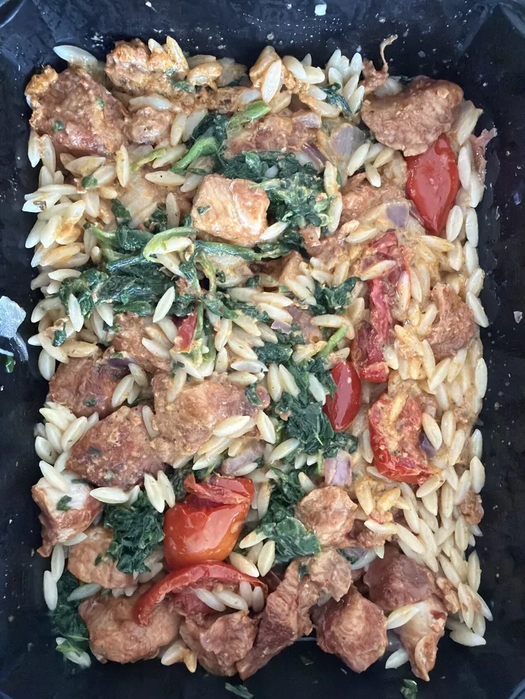 Red Pesto Orzo Chicken FuelYourBody