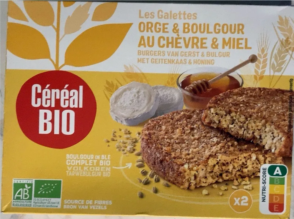 Galettes orge & boulgour au chèvre & miel