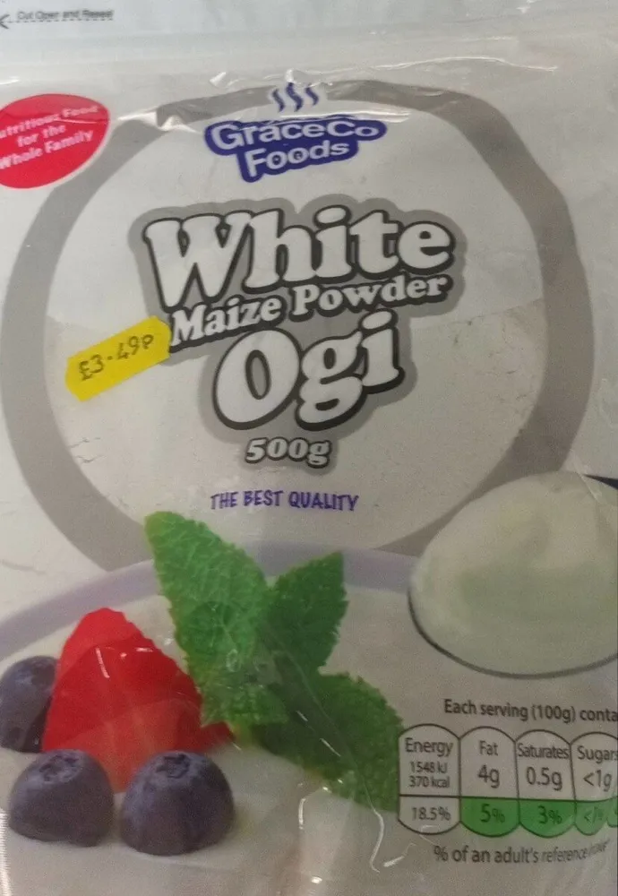 White maize powder ogi