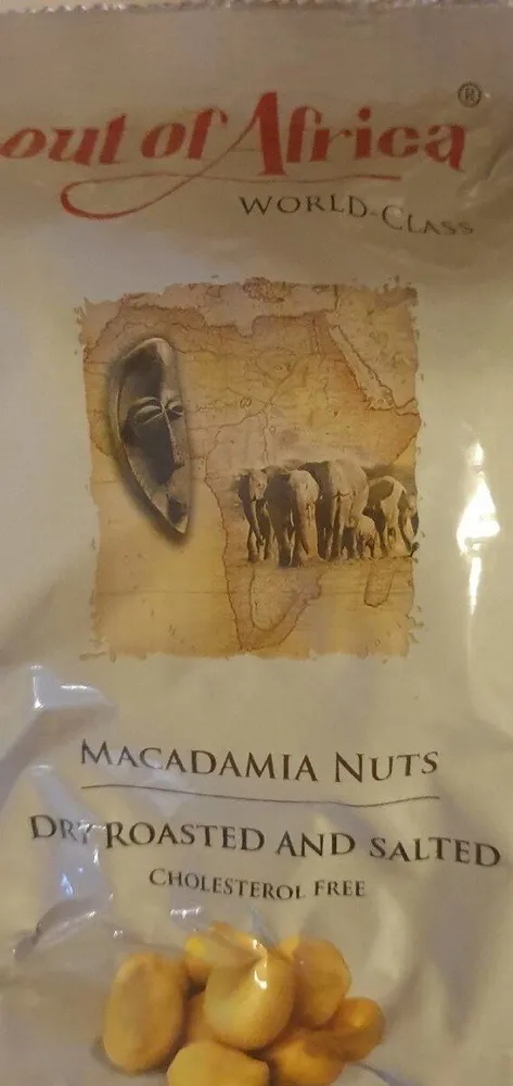 Dry roasted and salted macadamia nuts