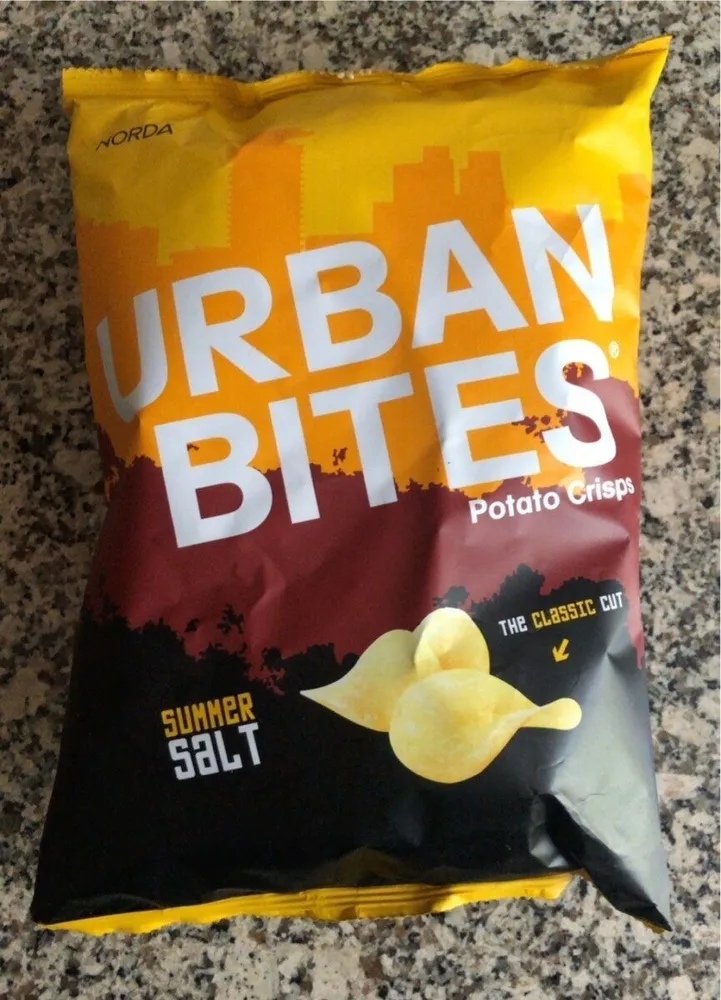 Urban bites potato crisps, summer salt