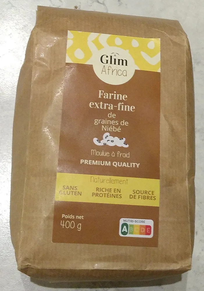 Farine extra-fine de graines de niébé moulue à froid