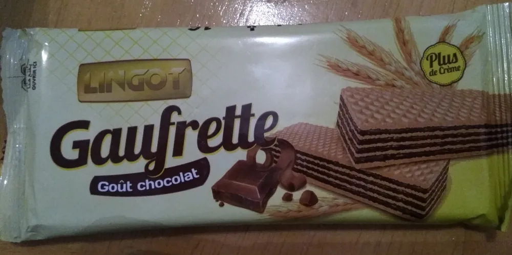 Gaufrette goût chocolat