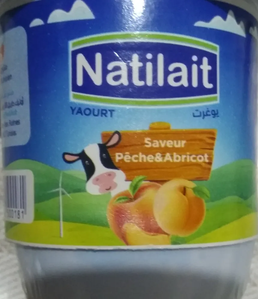 yaourt aromatisé saveur pêche & abricot