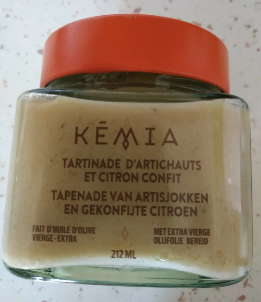 Tartinade d'artichauts et citron confit
