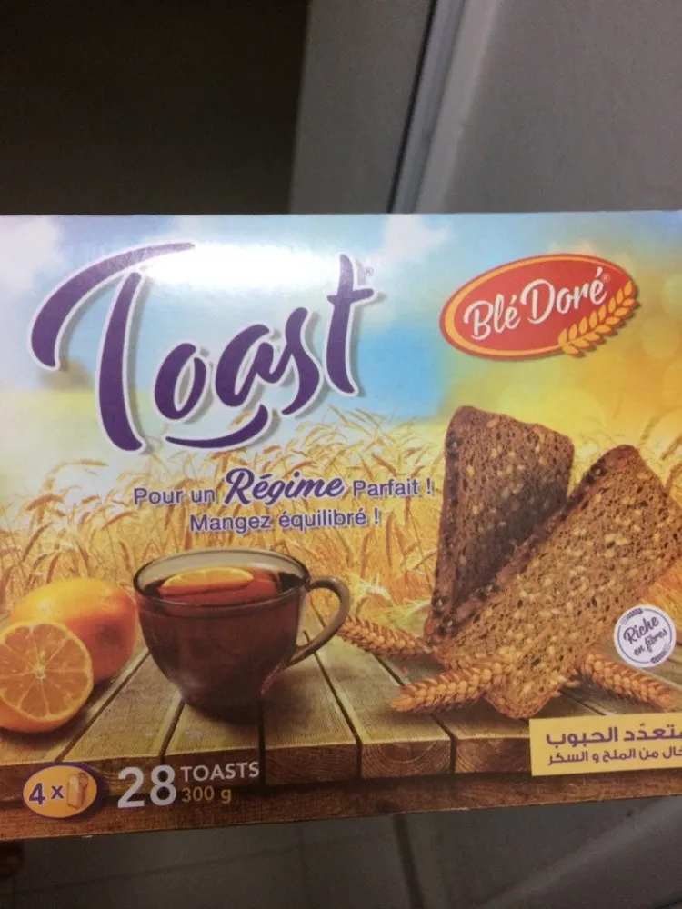 Toast multicereales sans sels sans sucres ajoutes