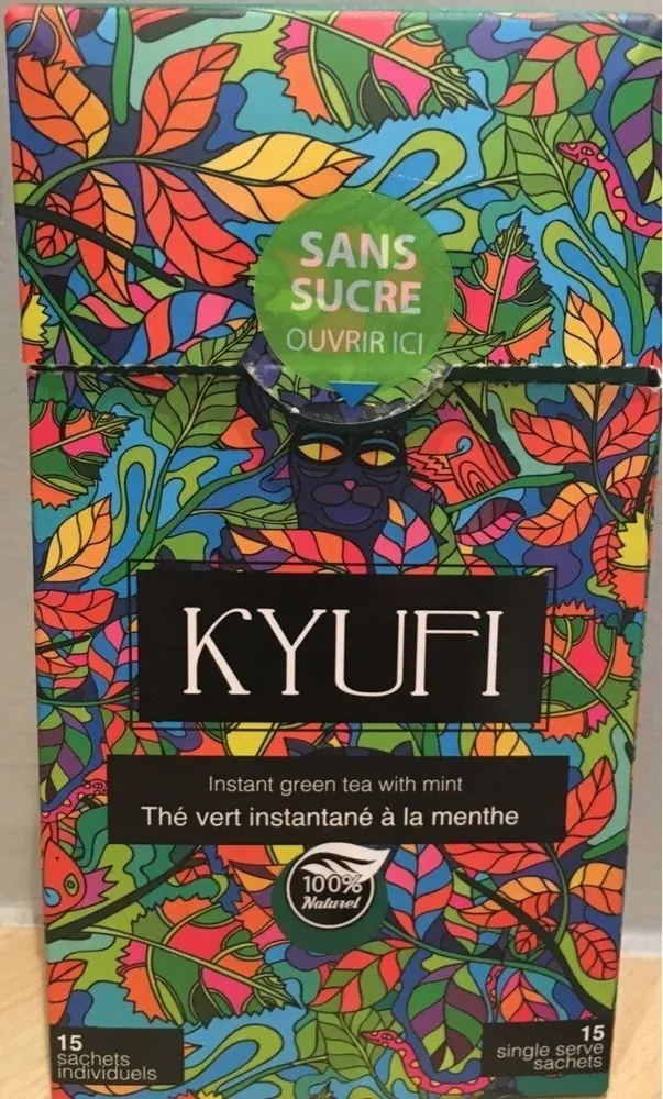 Thé vert instantané à la menthe