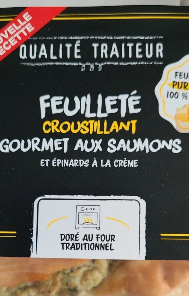 Feuilleté croustillant gourmet à saumons