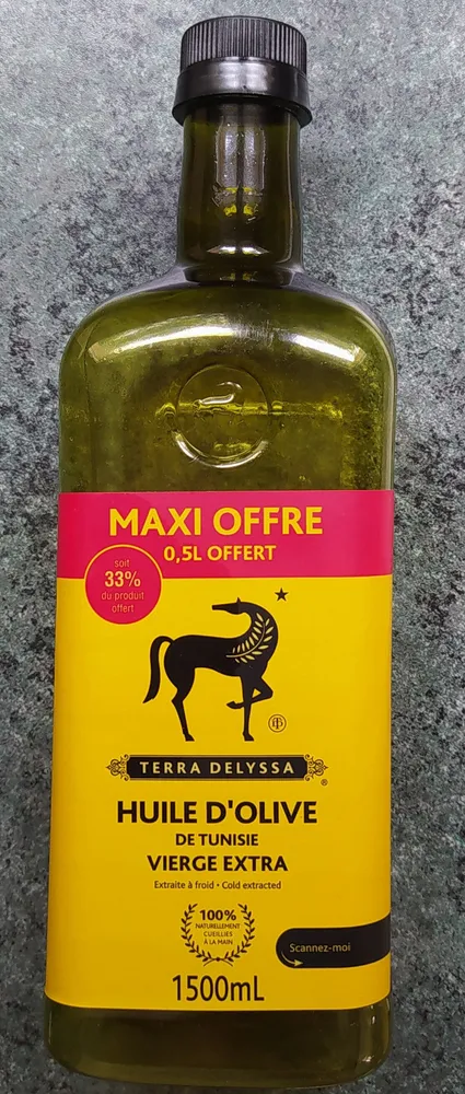Huile d'olive vierge extra de Tunisie
