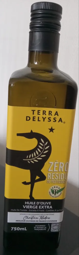 Huile d'olive extra vierge zero résidu de pesticides