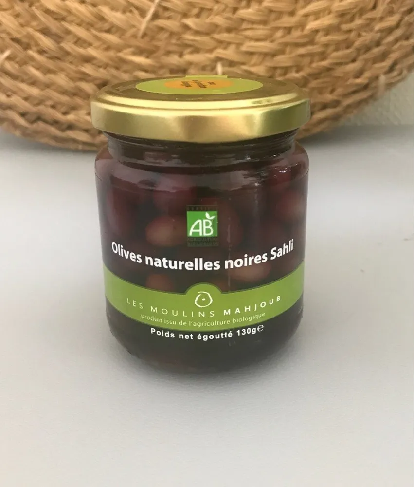 Olives naturelles noires Sahli