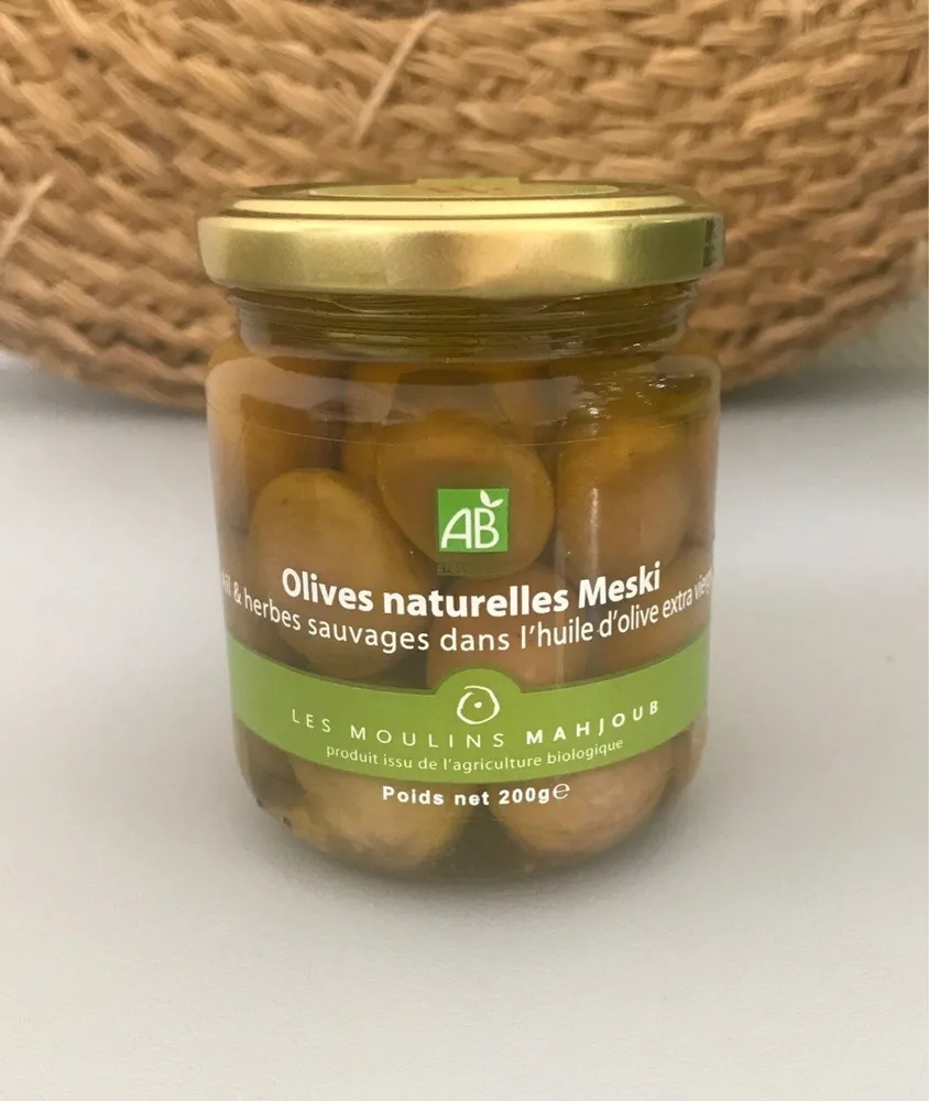 Olives naturelles Meski Ail & Herbes sauvages