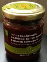 Harissa Traditionnelle à l'huile d'olive extra vierge.