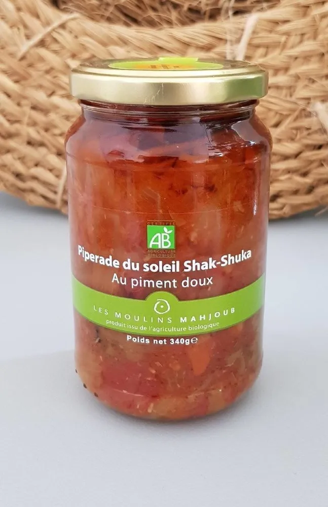 Piperade du soleil Shak-Shuka au piment doux