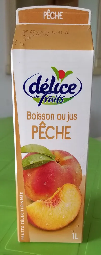 Boisson au jus PÊCHE