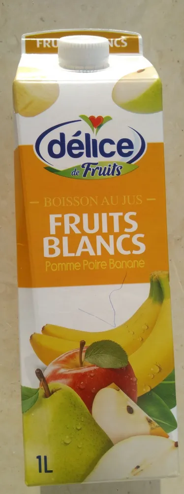 Boisson au jus fruits blancs