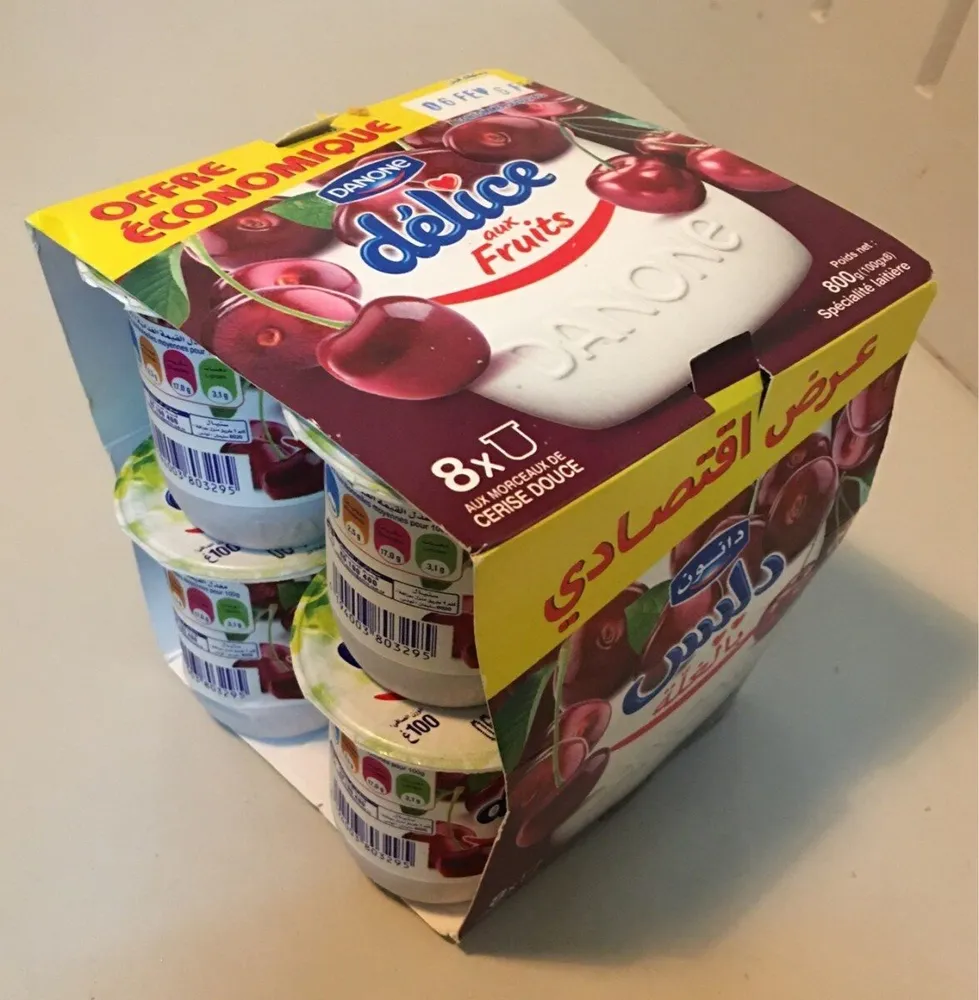 Pack de 8, Yaourt aux fruits, Cerise