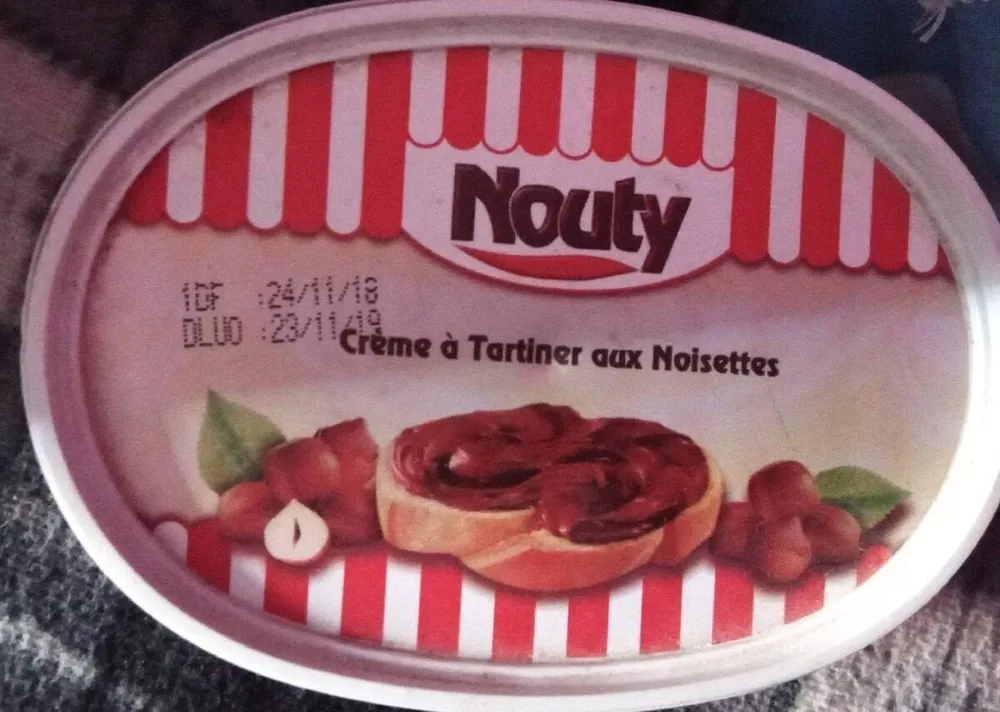 Créme à tartiner aux noisettes