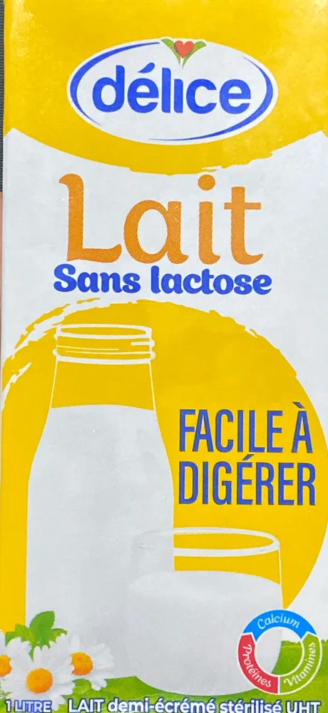 Lait sans lactose