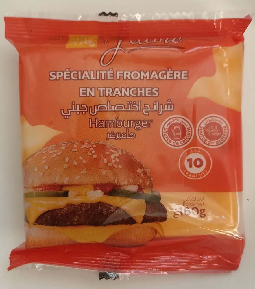 Spécialisé fromagère en tranches (hamburger)