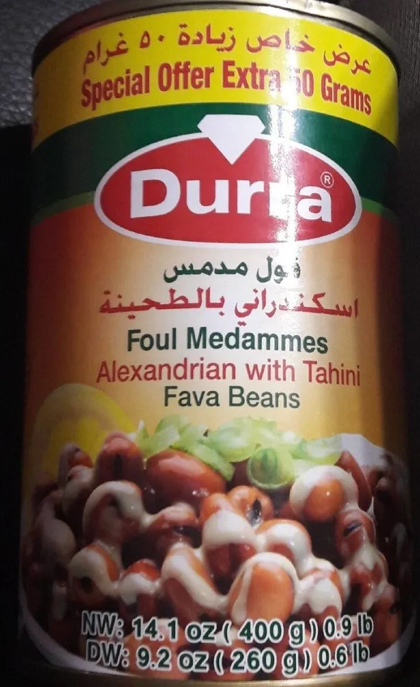 Foul medammes Avec Tahina Durra
