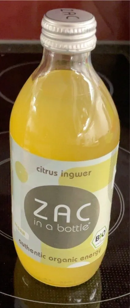 ZAC in a bottle authentic organic energy