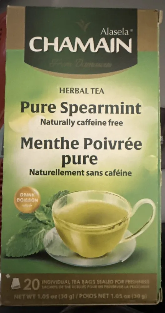 Pure Spearmint Herbal Tea (Caffeine free)