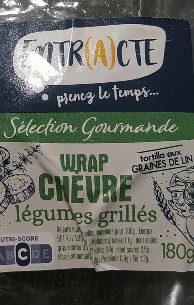 Wraps chèvre légumes grillés