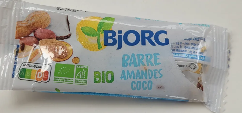 Barre bio amandes coco