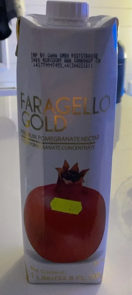 Premium pomegranate nectar