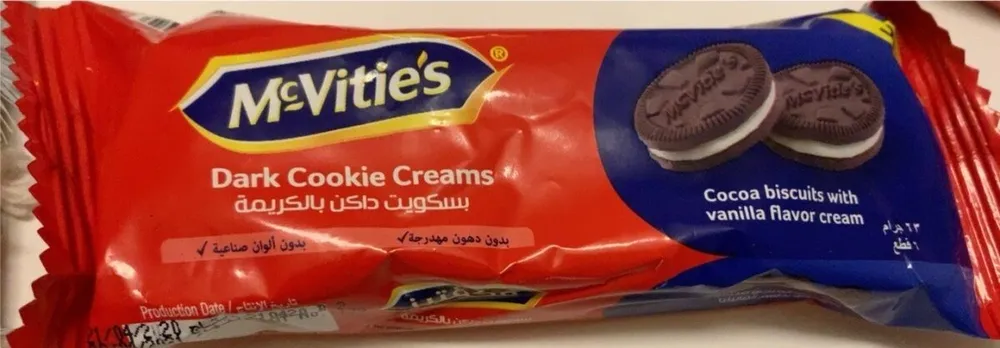 Dark cookie creams