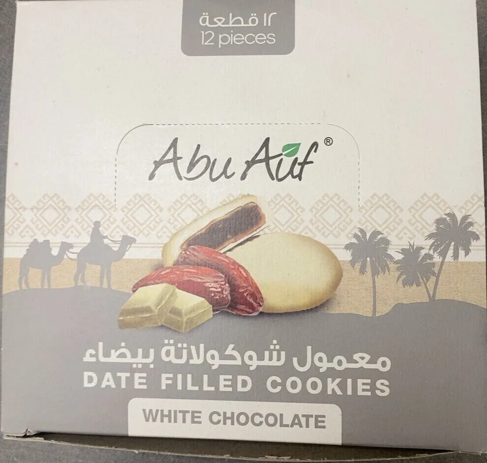 Date Filled Cookies White Chocolate