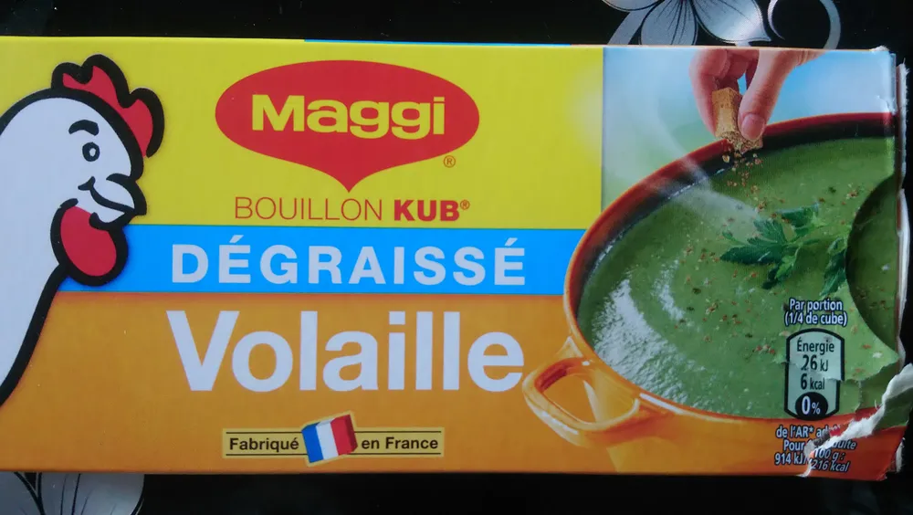 bouillon kub de volaille dégraissé