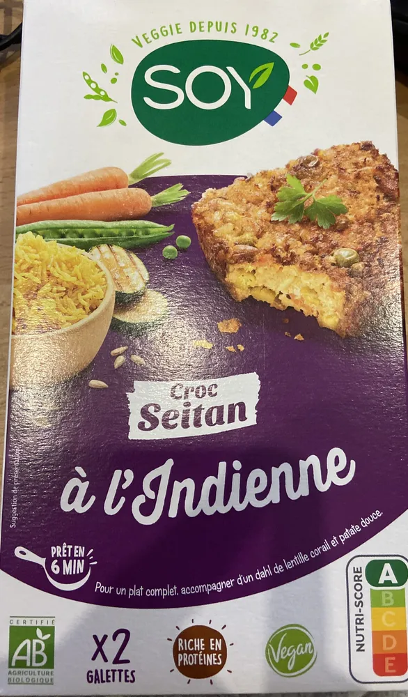 Croc Seitan à l’indienne