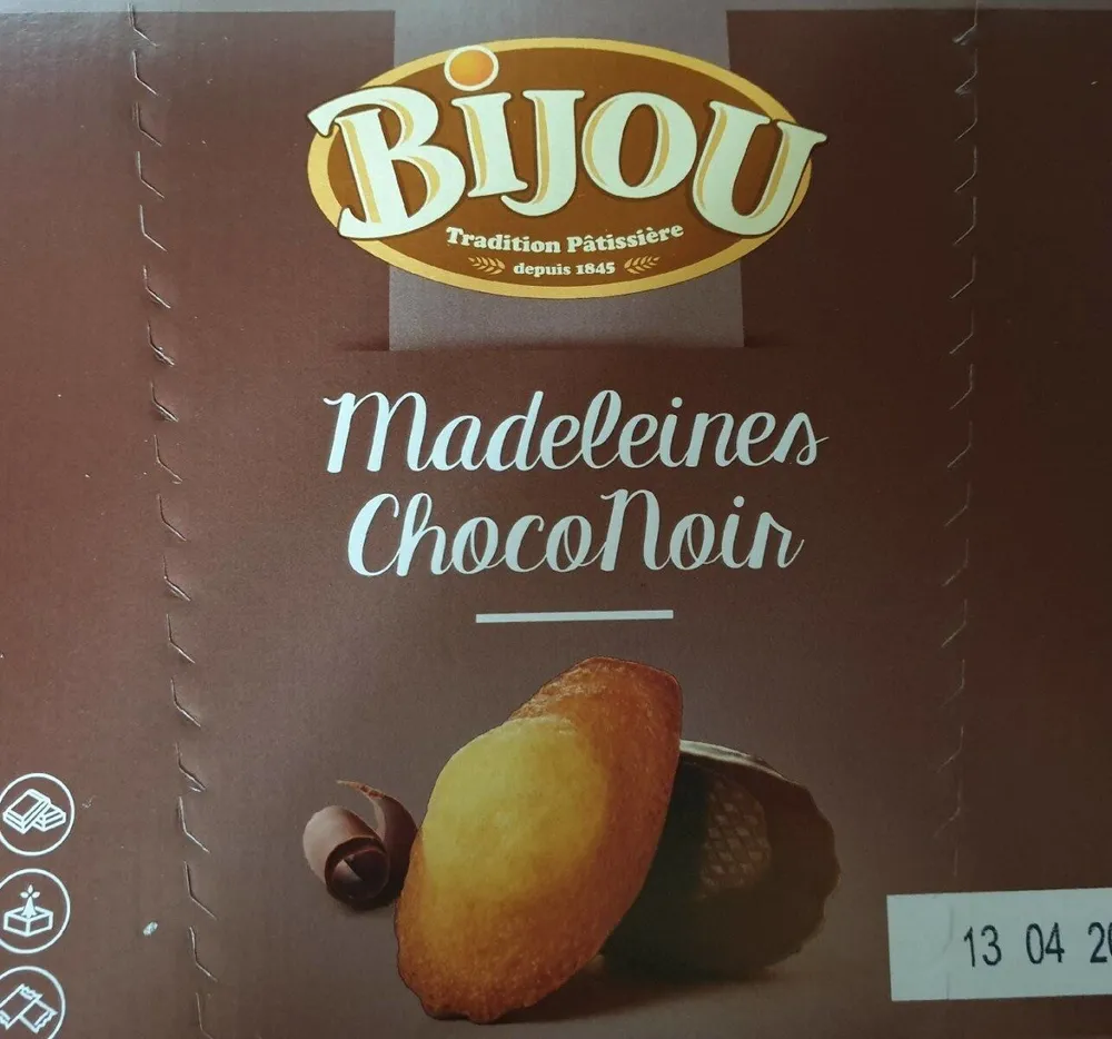Madeleines chocolat noir