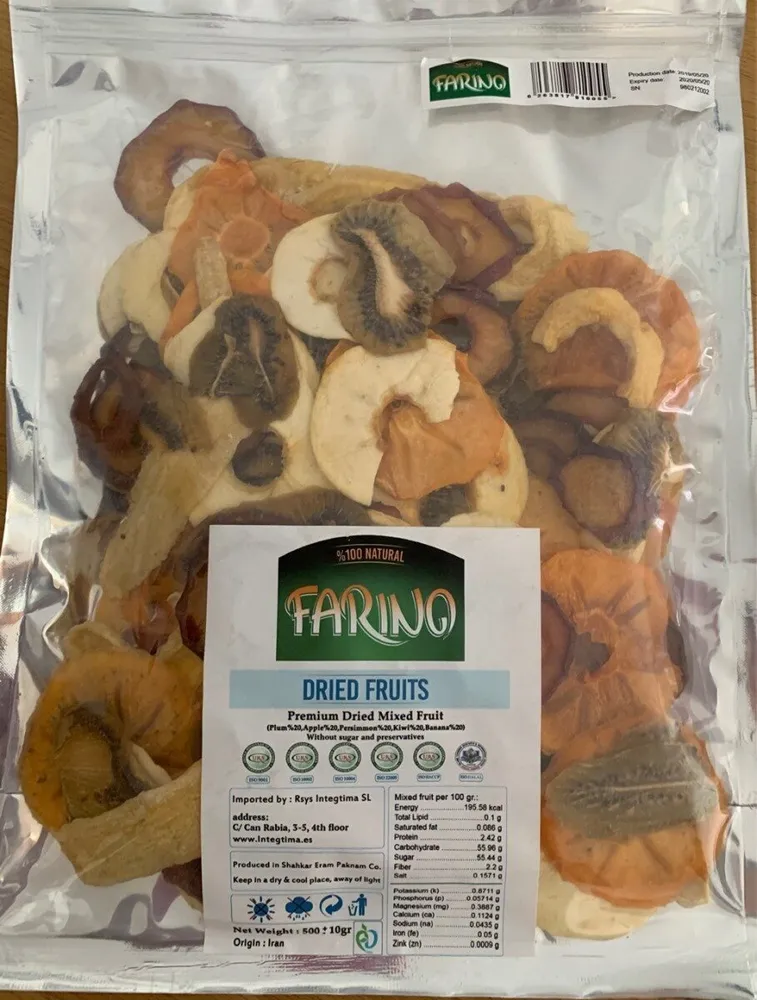 Fruta desidratada