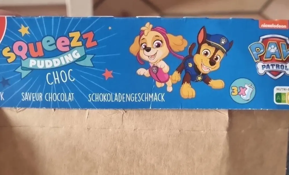 Squeez pudding choc